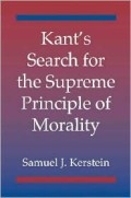 Kant's Search For The Supreme Principle Of Morality