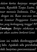 Republik Tanpa Sastra
