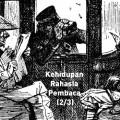 KehidupanRahasiaPembaca2-Alice bentuk pembacaan berseling yang dilakukan dalam perjalanan dengan kereta kuda, di mana pembaca yang pembaca yang terguncang-guncang di atas jalan bergerunjal di abad ke-18 dan 19 mungkin menikmati beberapa menit bersama buku di penginapan ketika kusir berhenti untuk mengganti kudanya, seperti bagaimana pelancong sekarang membaca di ruang tunggu bandara sebelum lepas landas. Gambar: John Tenniel: ‘Alice on the Train’, engraving, 1872