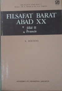Image of Filsafat Barat abad XX: Jilid II Prancis