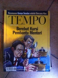 Image of Majalah Tempo: Berebut Kursi Pembantu Menteri