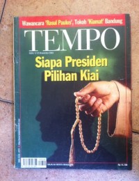 Image of Majalah Tempo: Siapa Presiden Pilihan Kiai
