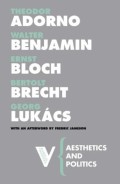 Aesthetics And Politics (Radical Thinkers)