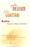 Kafka Toward A Minor Literature (Theory & History Of Literature)