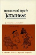 Structure and Style in Javanese