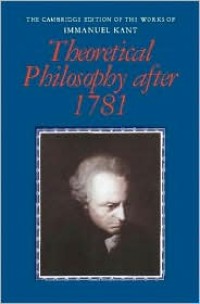 Theoretical Philosophy After 1781