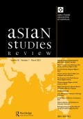 Asian Studies Review Vol. 45 No. 1 March 2021