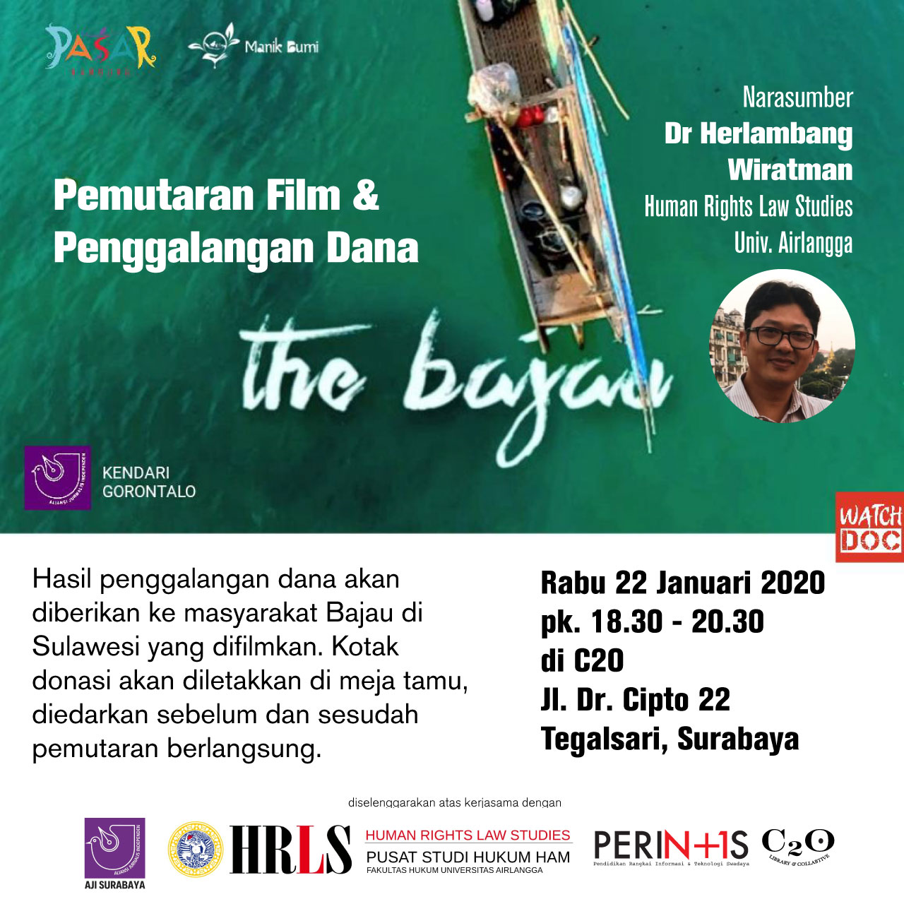 Nobar & penggalangan dana The Bajau