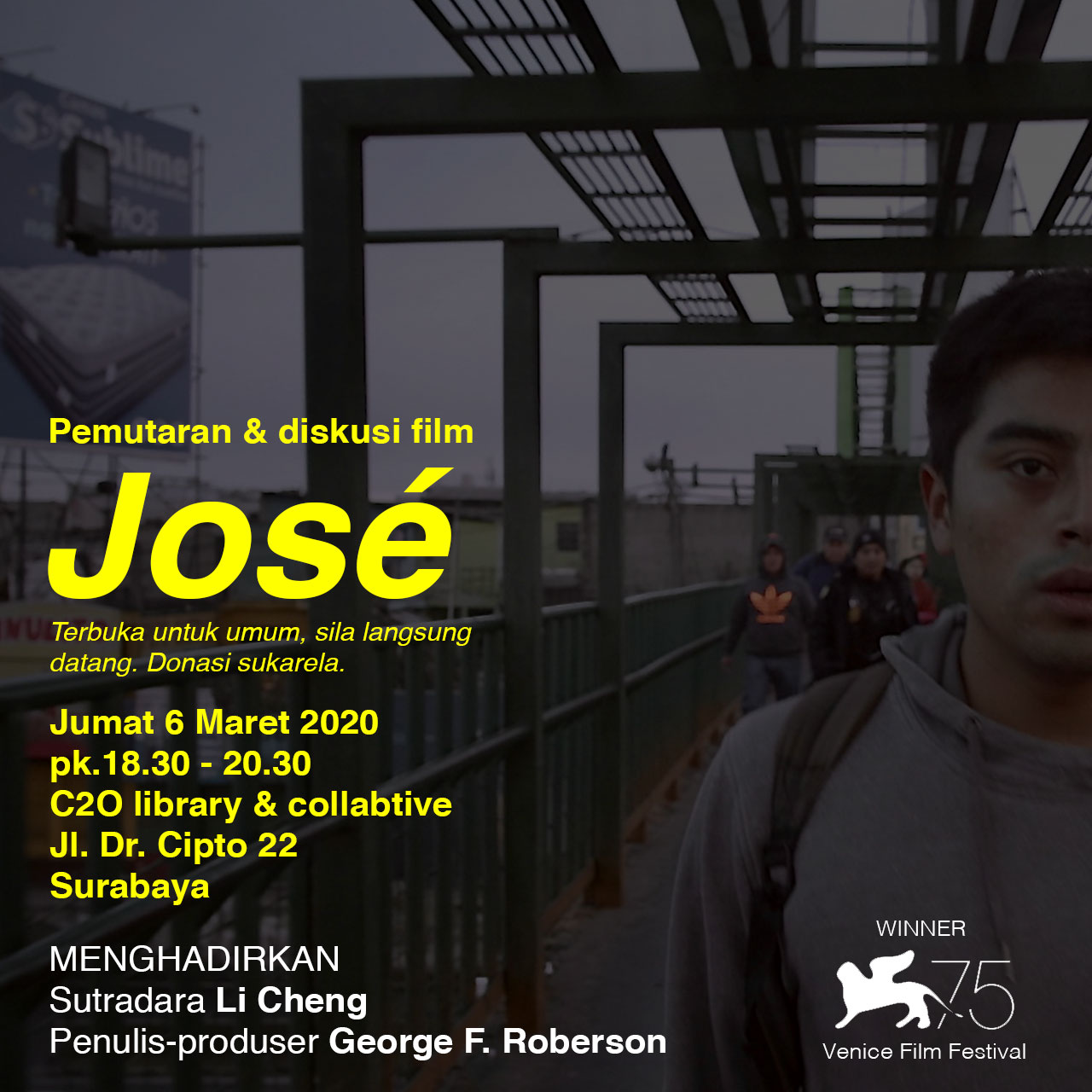 Nobar José bersama Li Cheng & George Roberson