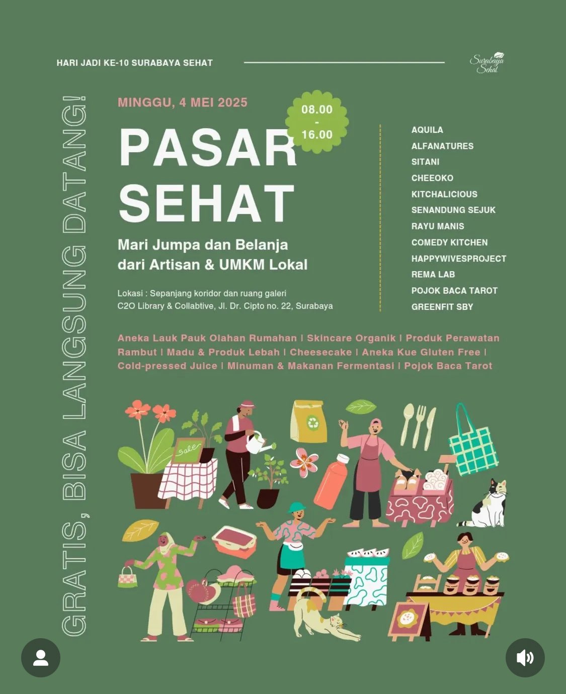 Pasar Sehat 10 Tahun Hari Jadi